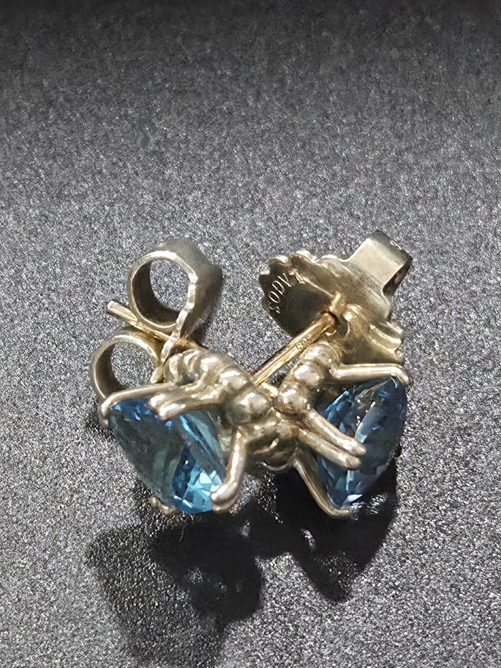 LAGOS Swiss Blue Topaz Stud Earrings - Picture 3 of 6